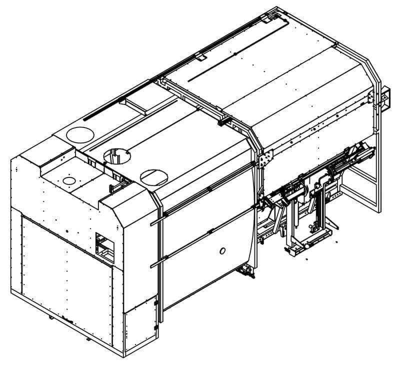 LAVACASSONETTI A CARICO LATERALE CON LAVAGGIO SEQUENZIALE INTERNO / ESTERNO AD ACQUA FREDDA