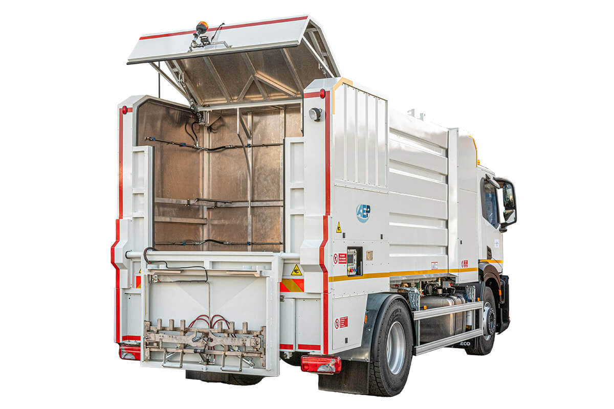 LAVACASSONETTI A CARICO POSTERIORE CON LAVAGGIO SEQUENZIALE INTERNO / ESTERNO AD ACQUA FREDDA​ - AEP