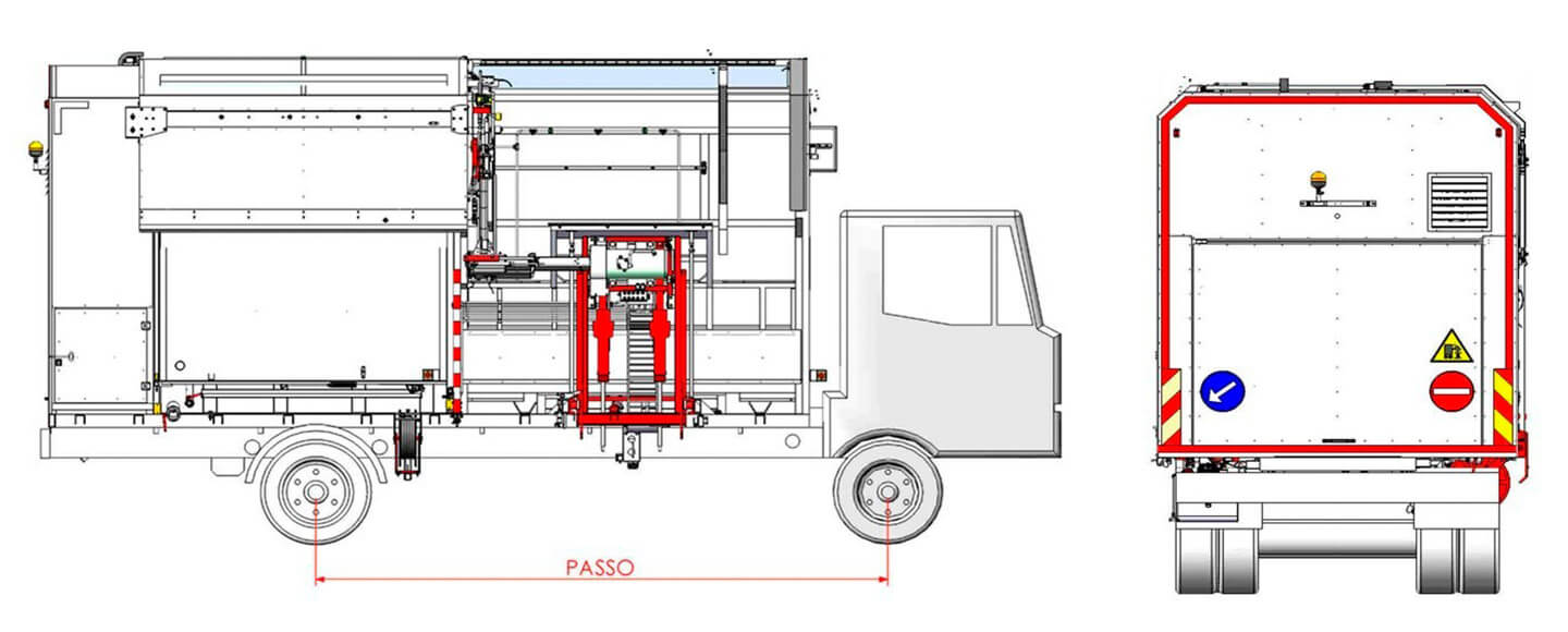 LAVACASSONETTI A CARICO LATERALE CON LAVAGGIO SEQUENZIALE INTERNO / ESTERNO AD ACQUA FREDDA